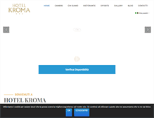 Tablet Screenshot of hotelkroma.it